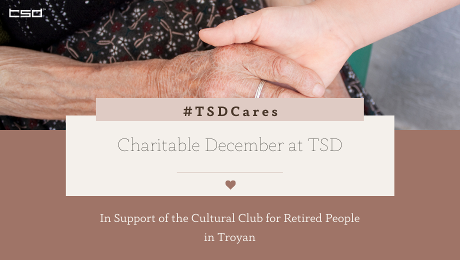 Charitable December at TSD in Support of a Cultural Center for Retired People