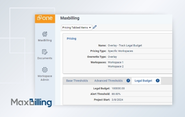 New Legal Budget Feature in MaxBilling App for Relativity